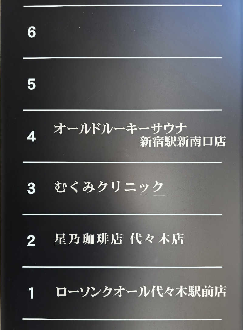 黒崎 一護さんのオールドルーキーサウナ 新宿駅新南口店のサ活写真