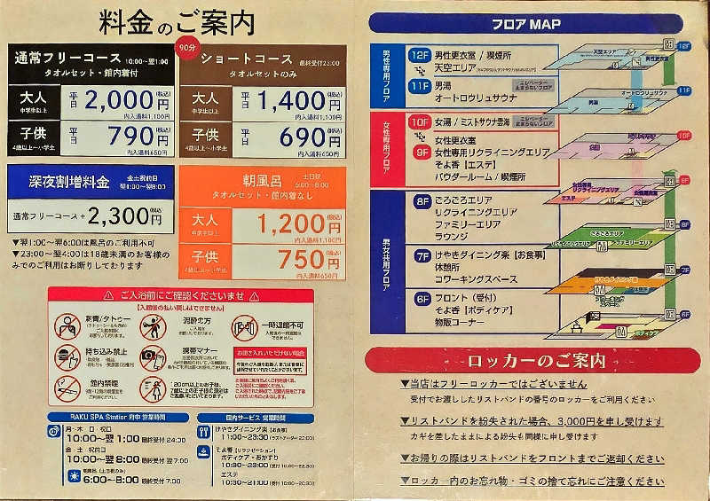 黒崎 一護さんのRAKU SPA Station 府中のサ活写真