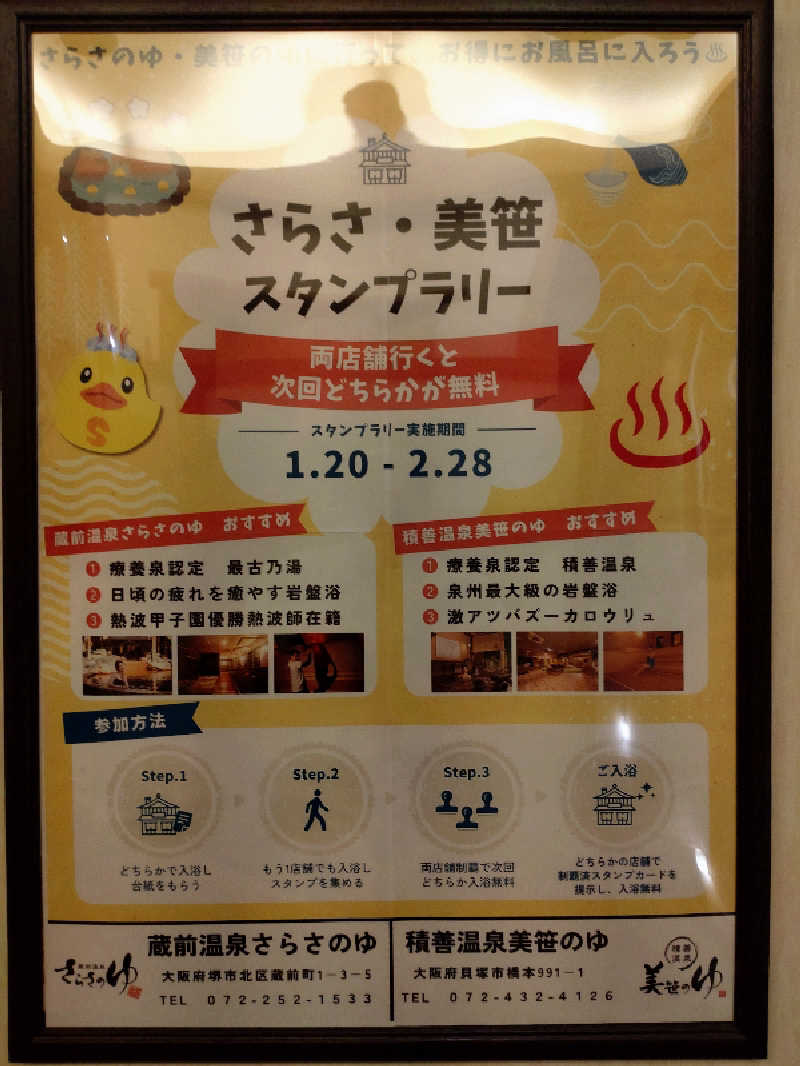 きんのんさんの蔵前温泉さらさのゆのサ活写真