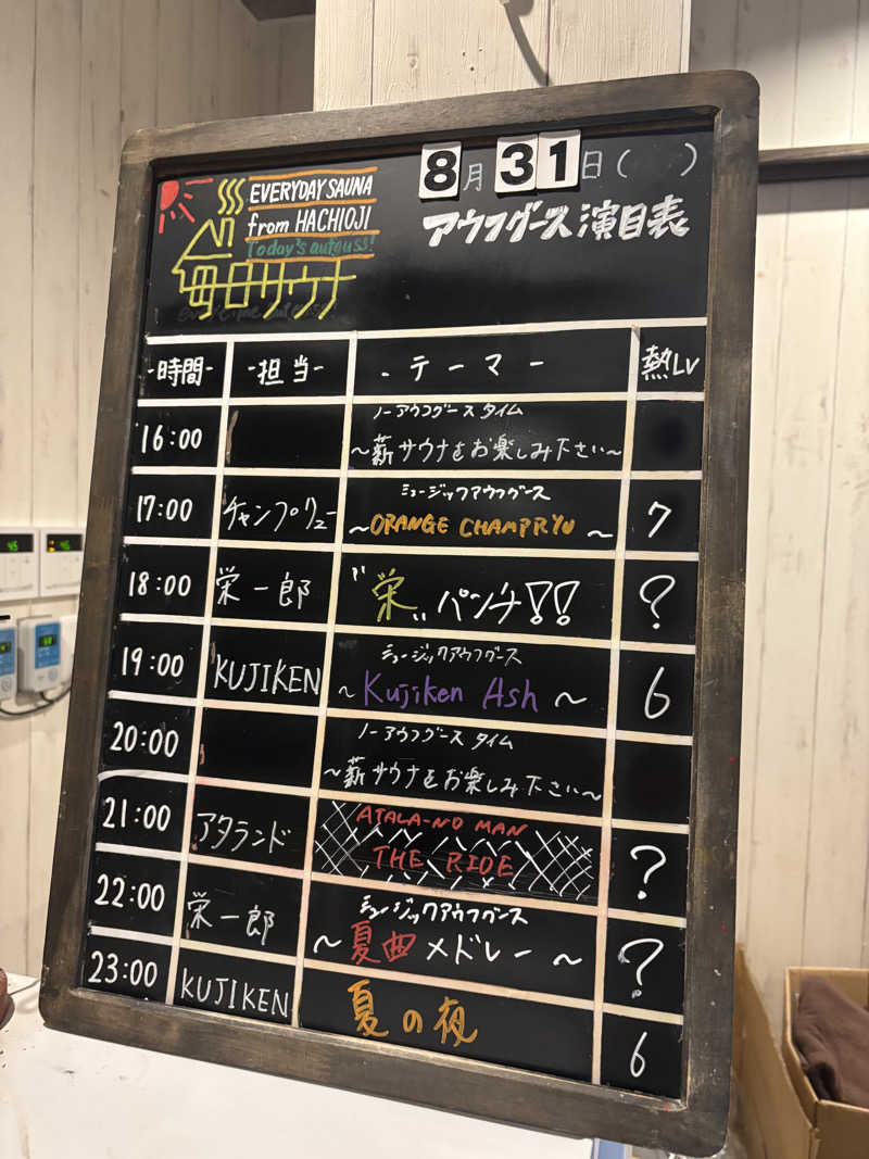 東 亮太さんの毎日サウナ 八王子店のサ活写真
