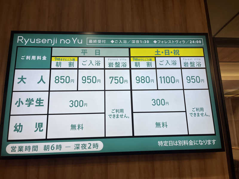 39n_saunaさんの竜泉寺の湯 草加谷塚店のサ活写真