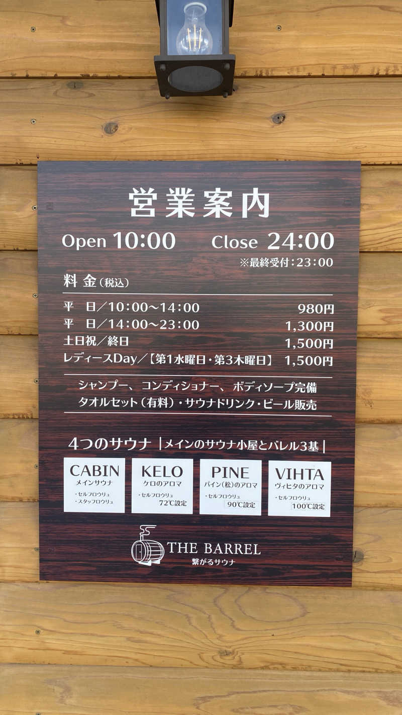 TONさんの繋がるサウナ THE BARRELのサ活写真