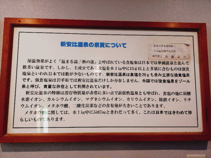 Mさんの新安比温泉 静流閣のサ活写真
