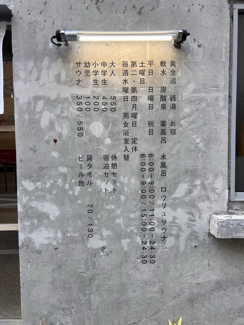 のぶナウさんの黄金湯のサ活写真