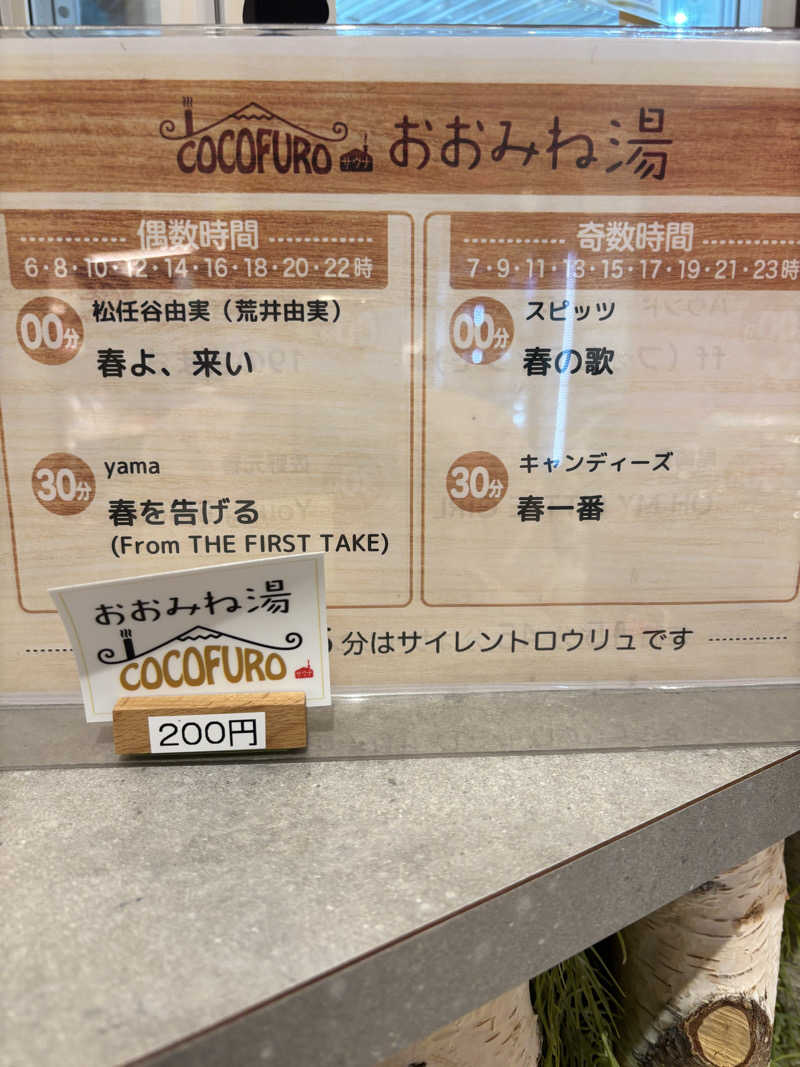 beさんのCOCOFURO おおみね湯のサ活写真
