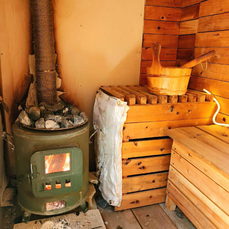 7chinさんの焚き火カフェ 山のサ活写真