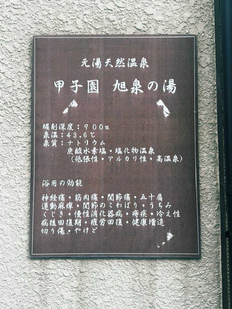 サウナスキwさんの浜田温泉 甲子園旭泉の湯のサ活写真