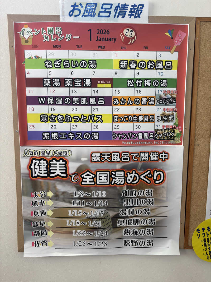ᵏᵉⁿᵇᵒさんの越谷健美の湯のサ活写真
