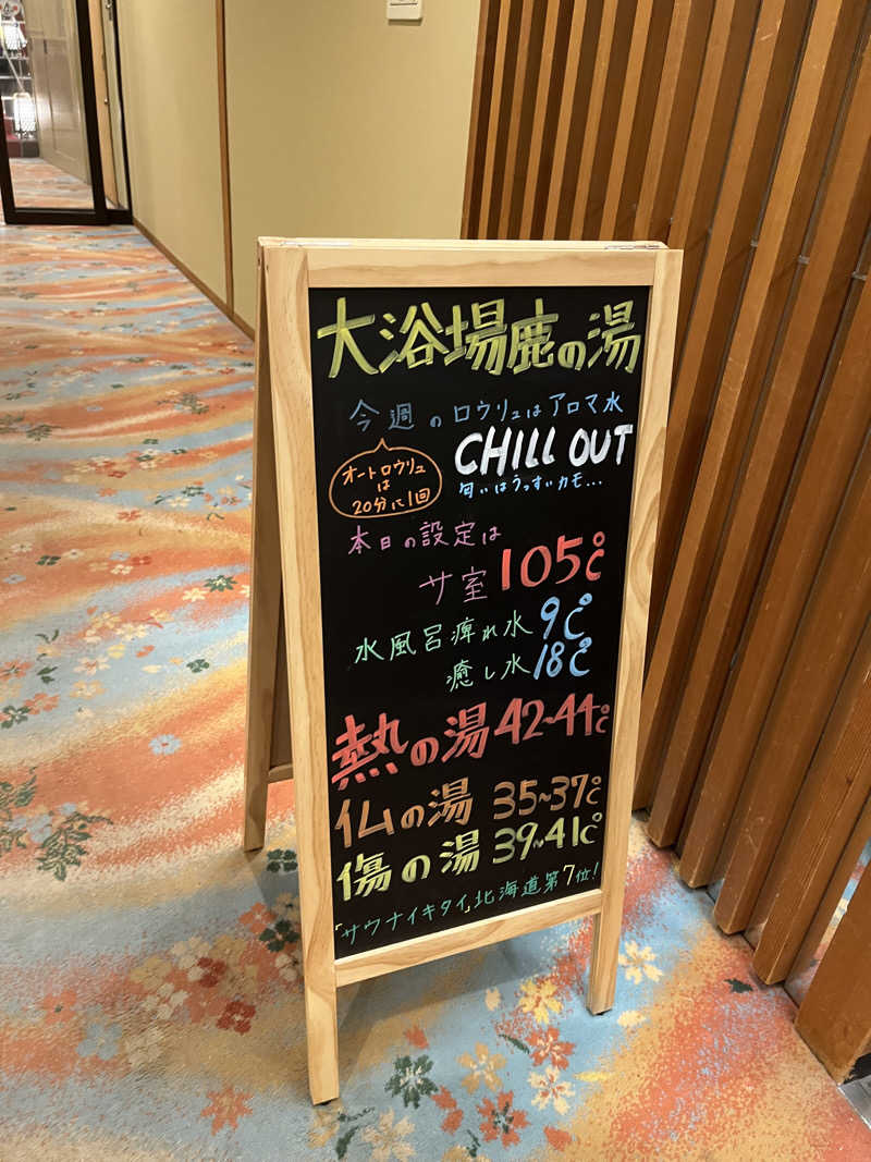 パセリ帝国さんの定山渓 鹿の湯のサ活写真