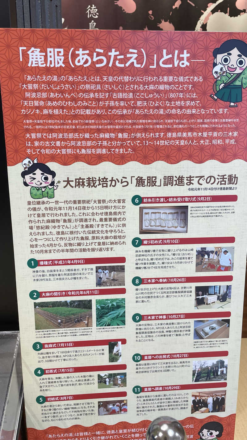 うらなしさんの徳島天然温泉 あらたえの湯のサ活写真