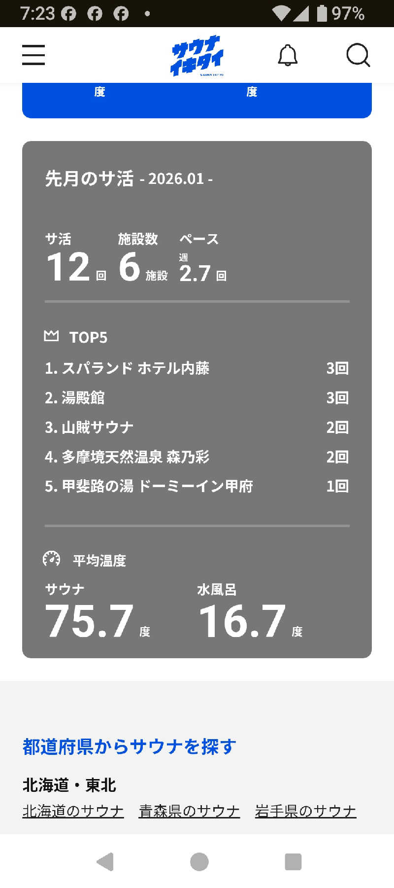 がんこさんの甲斐路の湯 ドーミーイン甲府のサ活写真