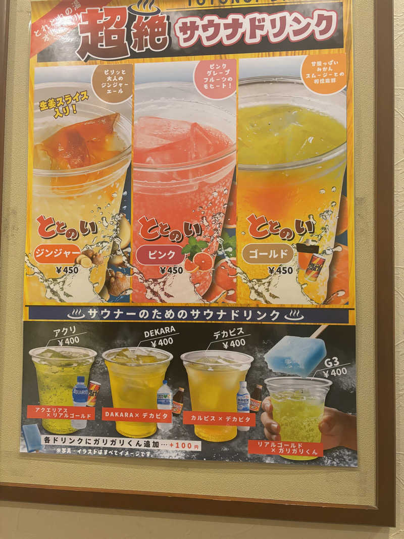 ちーこさんのとれとれの湯のサ活写真