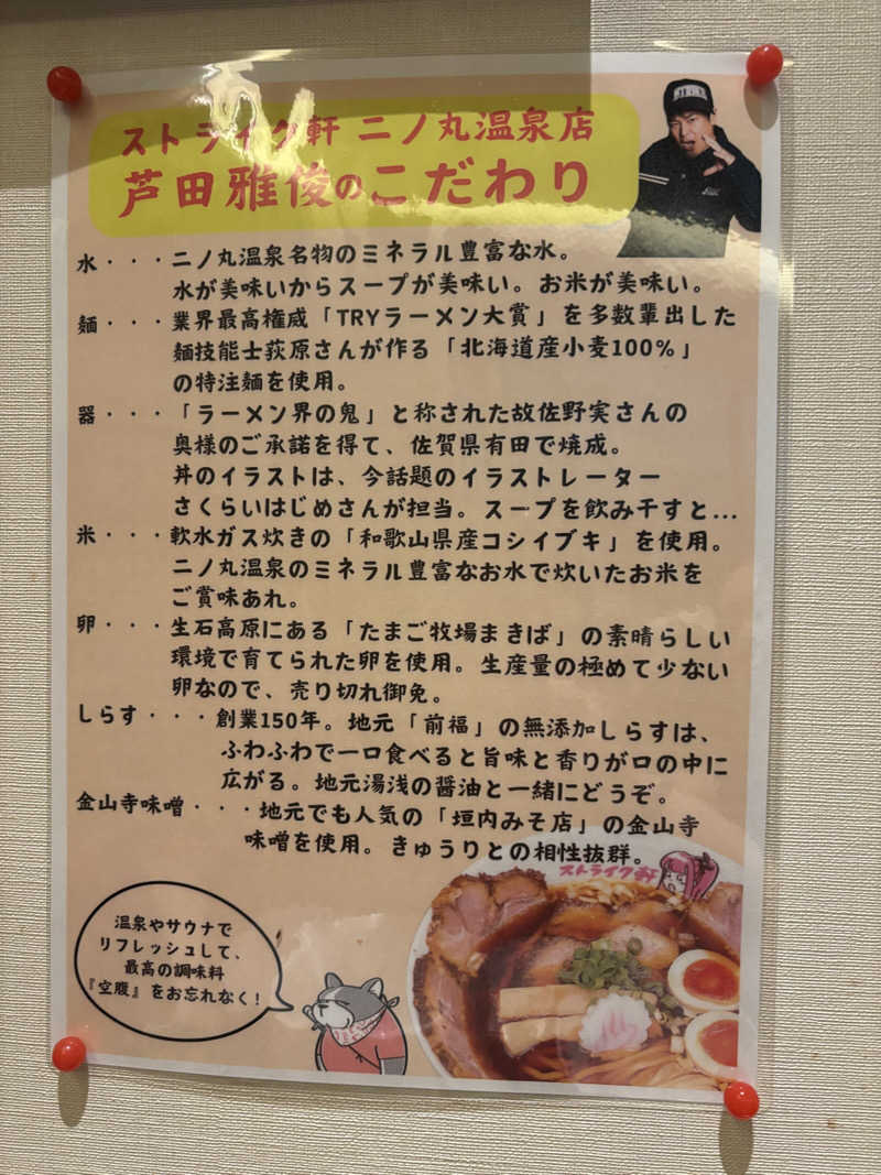 ちーこさんの二ノ丸温泉のサ活写真