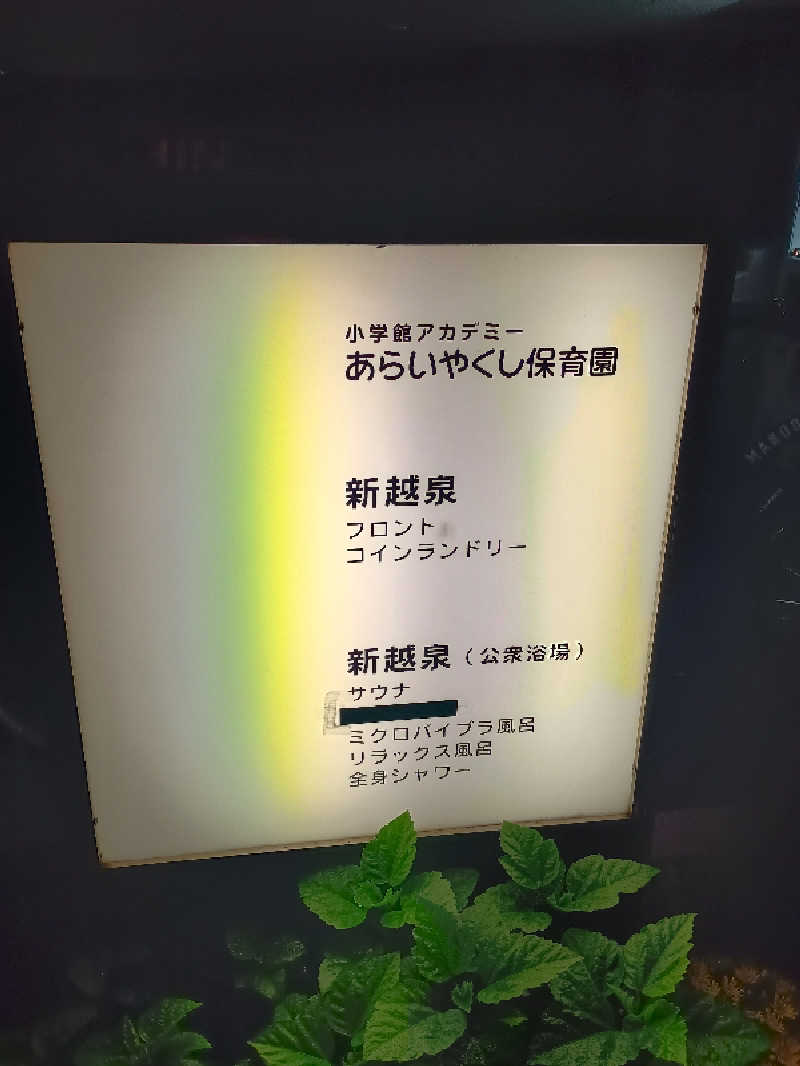 かとっぽさんの新越泉のサ活写真