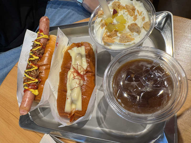 アメリカーノ(アイス)&ホッシィーモスムージー