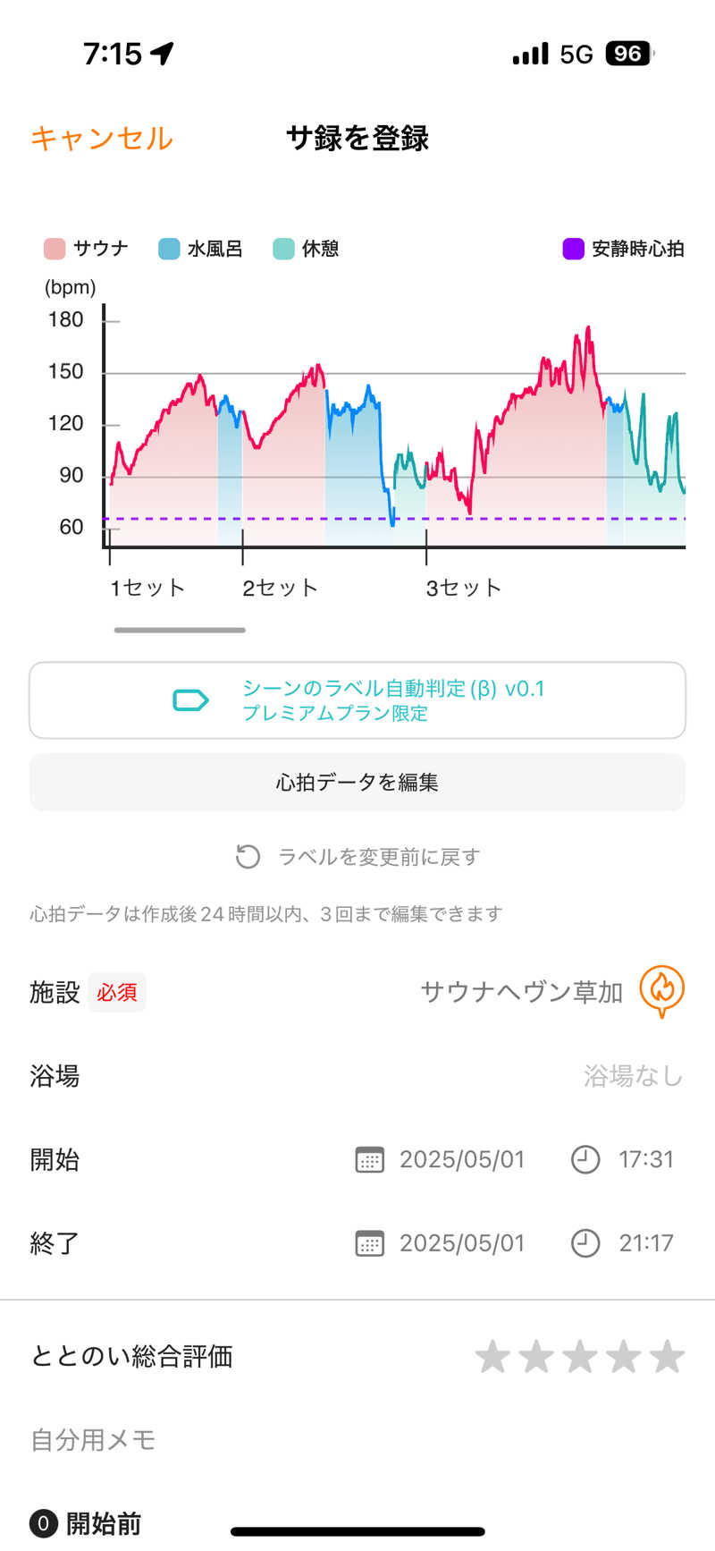 ちょくさんのサウナヘヴン草加のサ活写真