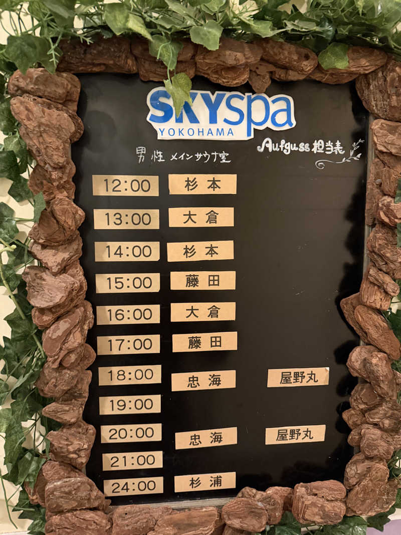 アンテナさんのスカイスパYOKOHAMAのサ活写真
