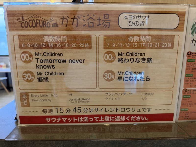 アンテナさんのCOCOFURO かが浴場のサ活写真