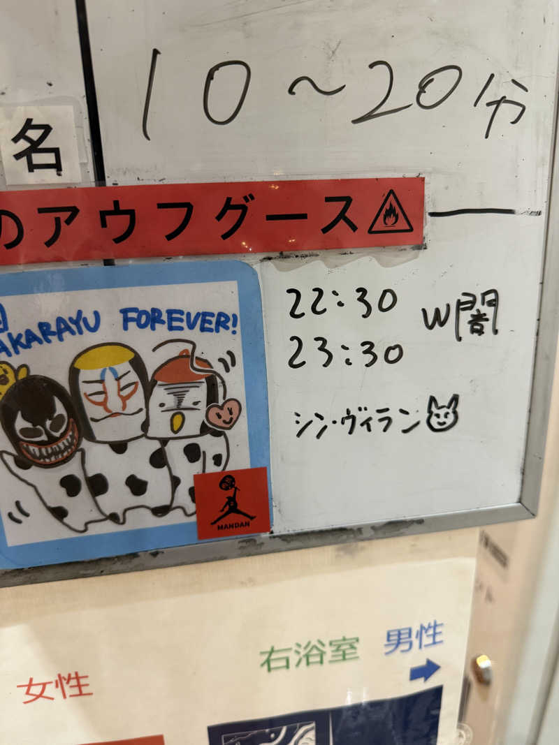 わいるどさんの天然温泉 たからゆ -中野若宮温泉-のサ活写真