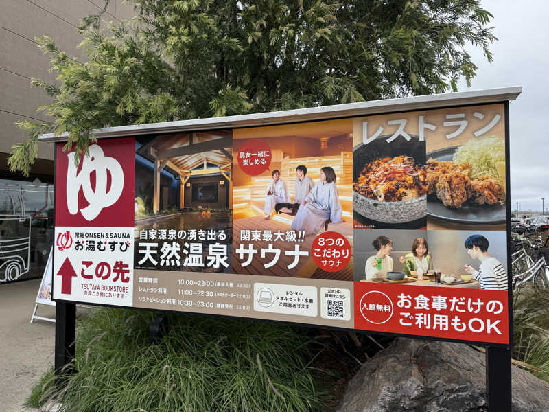 わいるどさんの常総ONSEN&SAUNA お湯むすびのサ活写真
