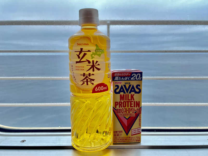 玄米茶、プロテイン
