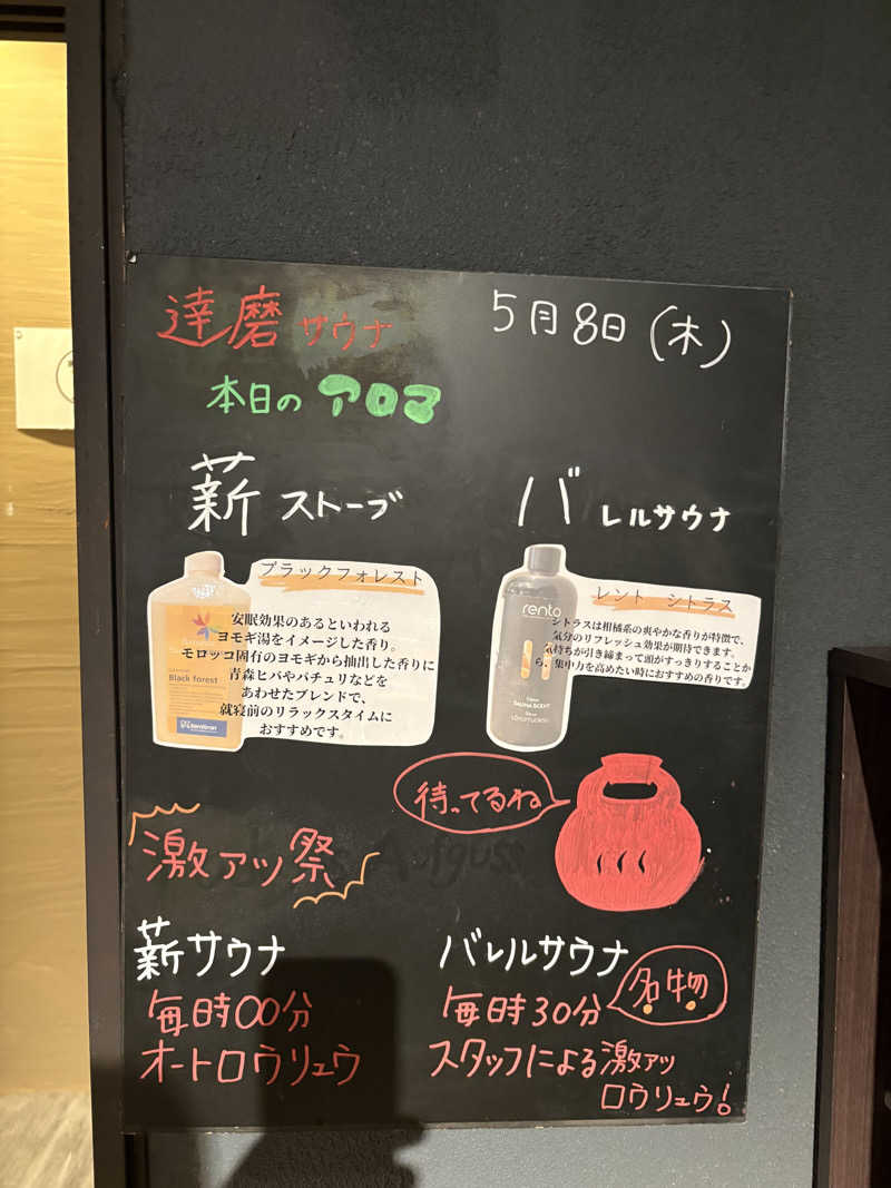 フロサワ KSKさんの達磨サウナのサ活写真