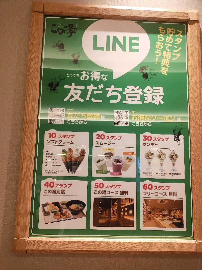 ジャッキーさんの天然温泉 この湯のサ活写真
