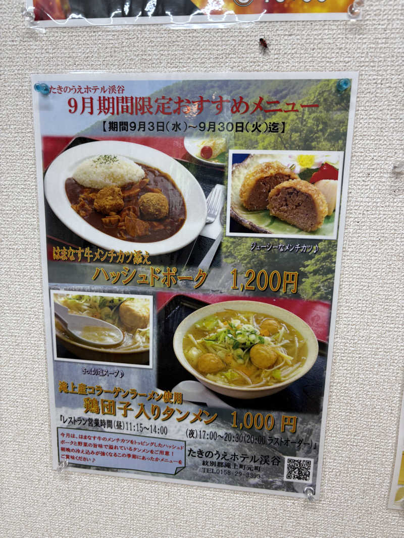 まさぞーさんのたきのうえホテル渓谷のサ活写真
