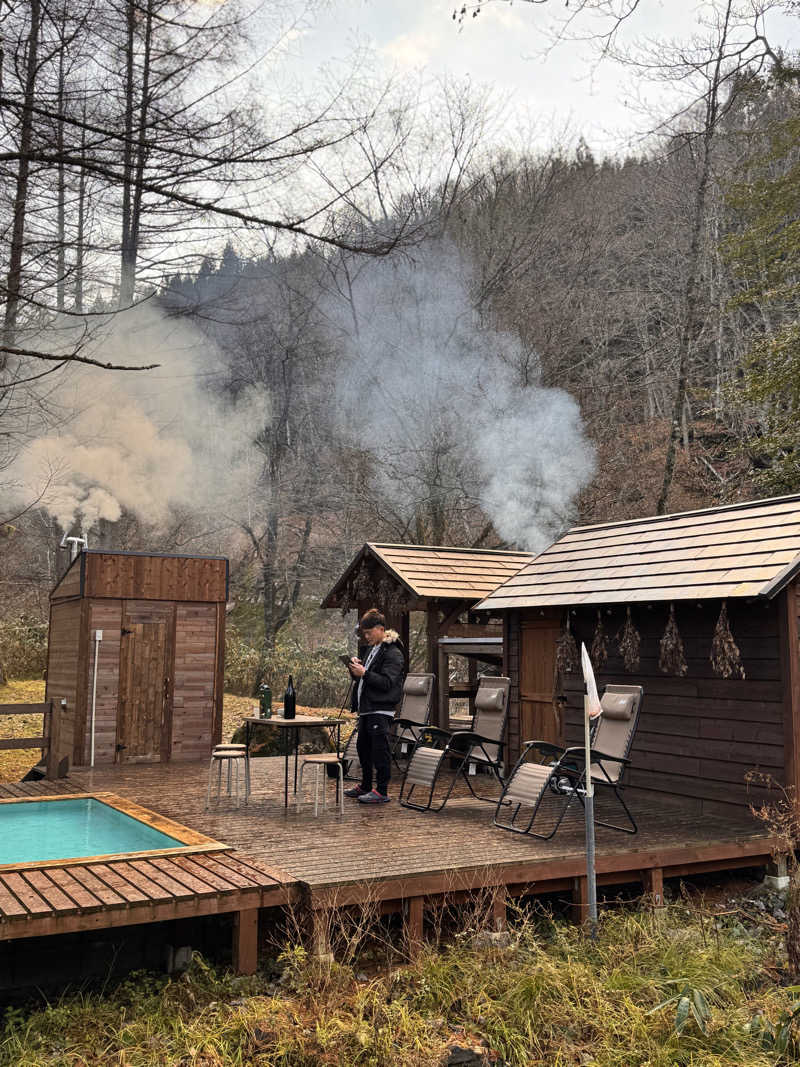 中世古 知嵜 直樹さんの一色の森サウナ プライベートからまつ山荘のサ活写真