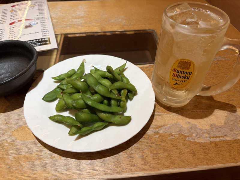枝豆とハイボール