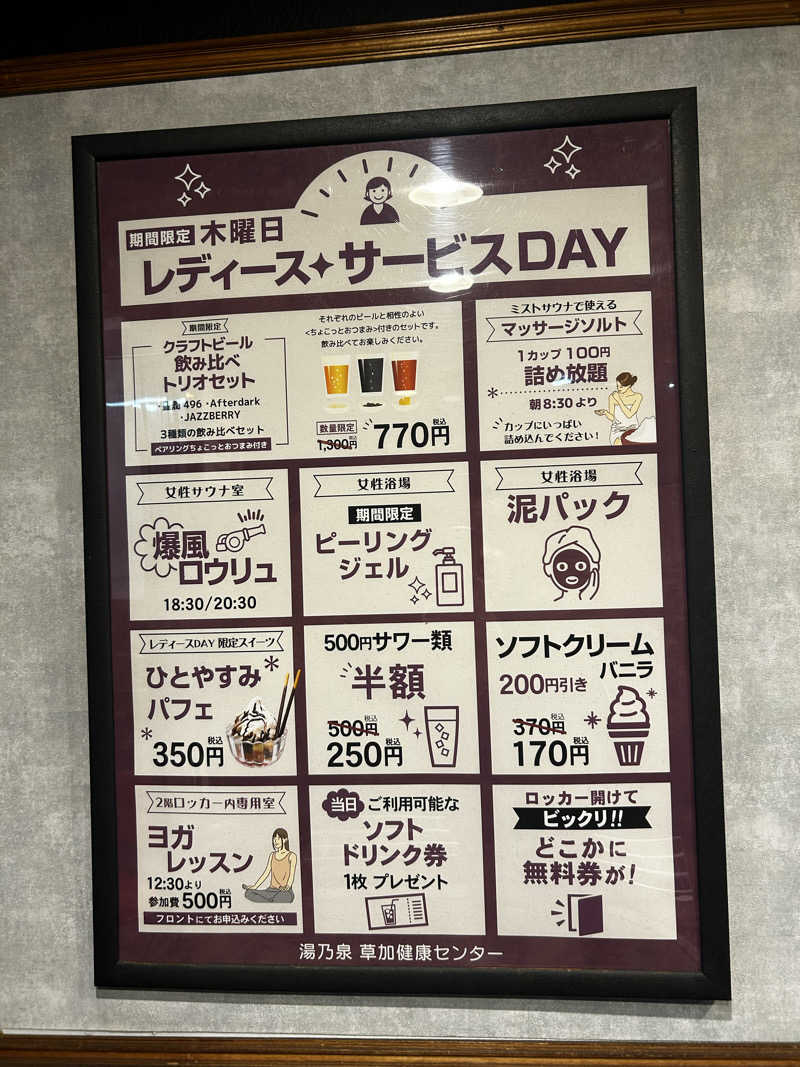 Kaiさんの湯乃泉 草加健康センターのサ活写真