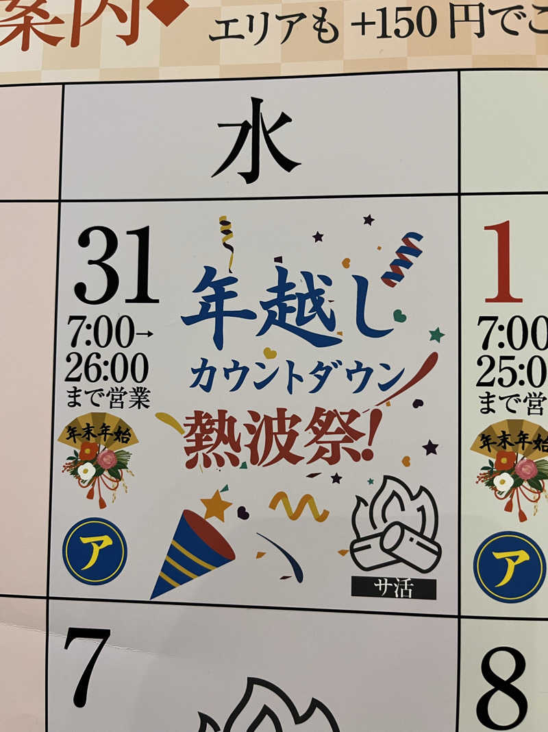 キャスバルさんのととのいの郷 秦野湯花楽のサ活写真