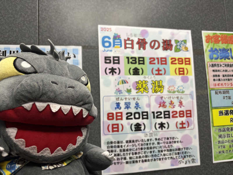 富士山さんの佐野天然温泉 湯処 のぼり雲のサ活写真