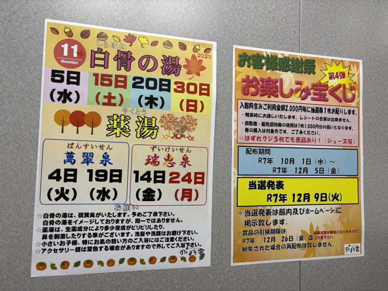 富士山さんの佐野天然温泉 湯処 のぼり雲のサ活写真