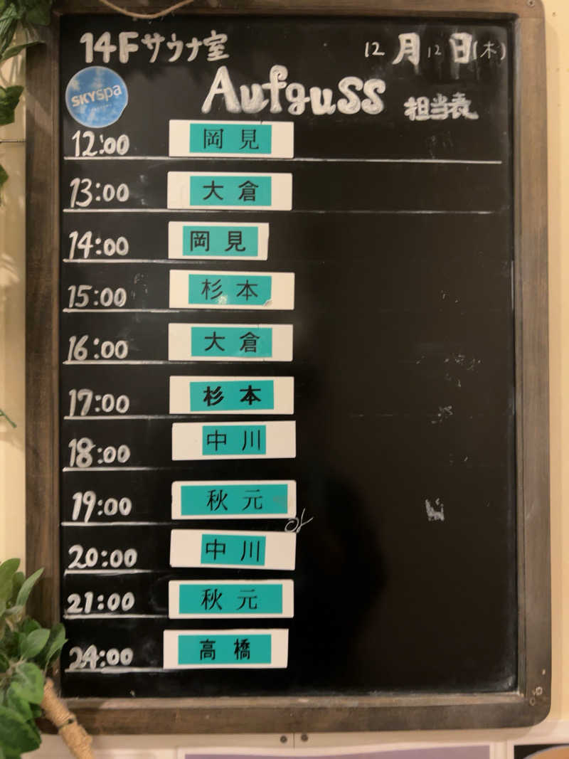 ⭕️サさんのスカイスパYOKOHAMAのサ活写真