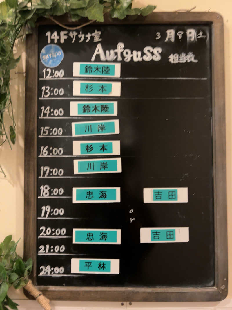 ⭕️サさんのスカイスパYOKOHAMAのサ活写真