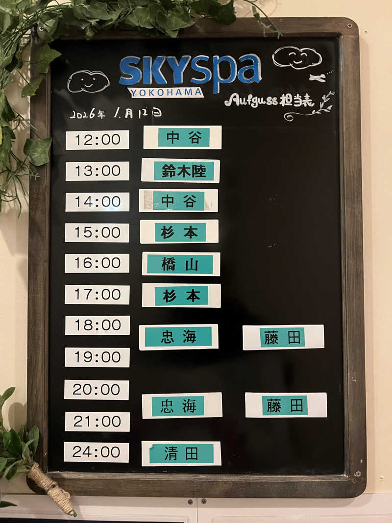 ⭕️サさんのスカイスパYOKOHAMAのサ活写真