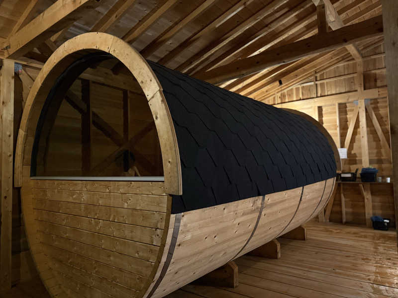 あるぱかサウナさんの山の中のバレルサウナ｢Tramonto｣のサ活写真