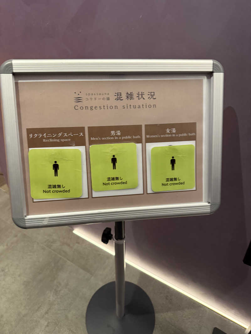 野菜不足さんのSPA&SAUNA コリドーの湯のサ活写真