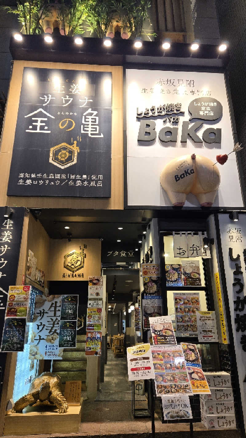 あだ名は革命家さんの生姜サウナ 金の亀のサ活写真