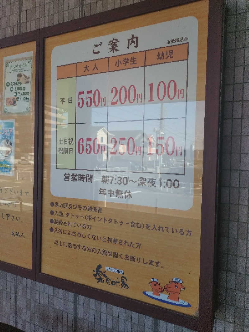 不戦勝さんの楽だの湯 一宮店のサ活写真