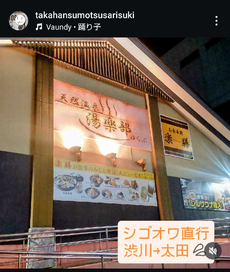 タカハンス・モッサリスキーさんの天然温泉 湯楽部太田店のサ活写真