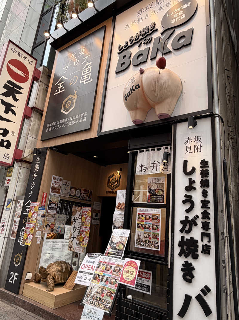 蒸し茶トラさんの生姜サウナ 金の亀のサ活写真