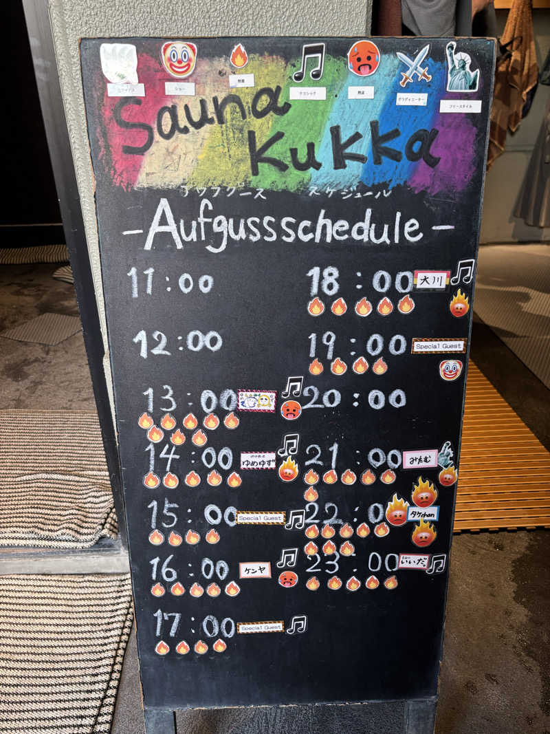 ミディアム・ザ・翔くんさんの花園温泉 sauna kukkaのサ活写真