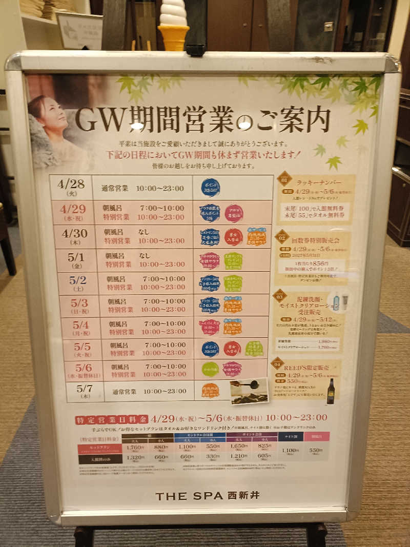 ヨネさんのTHE SPA 西新井のサ活写真