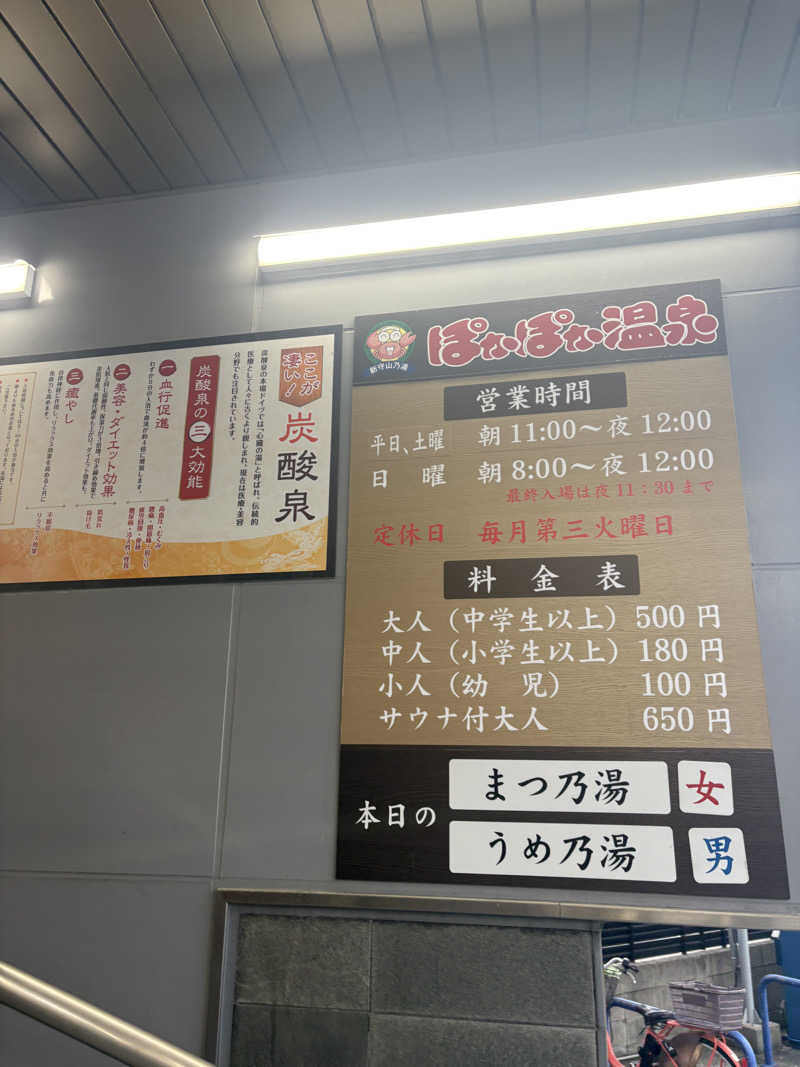 たあぼうさんのぽかぽか温泉 新守山乃湯のサ活写真
