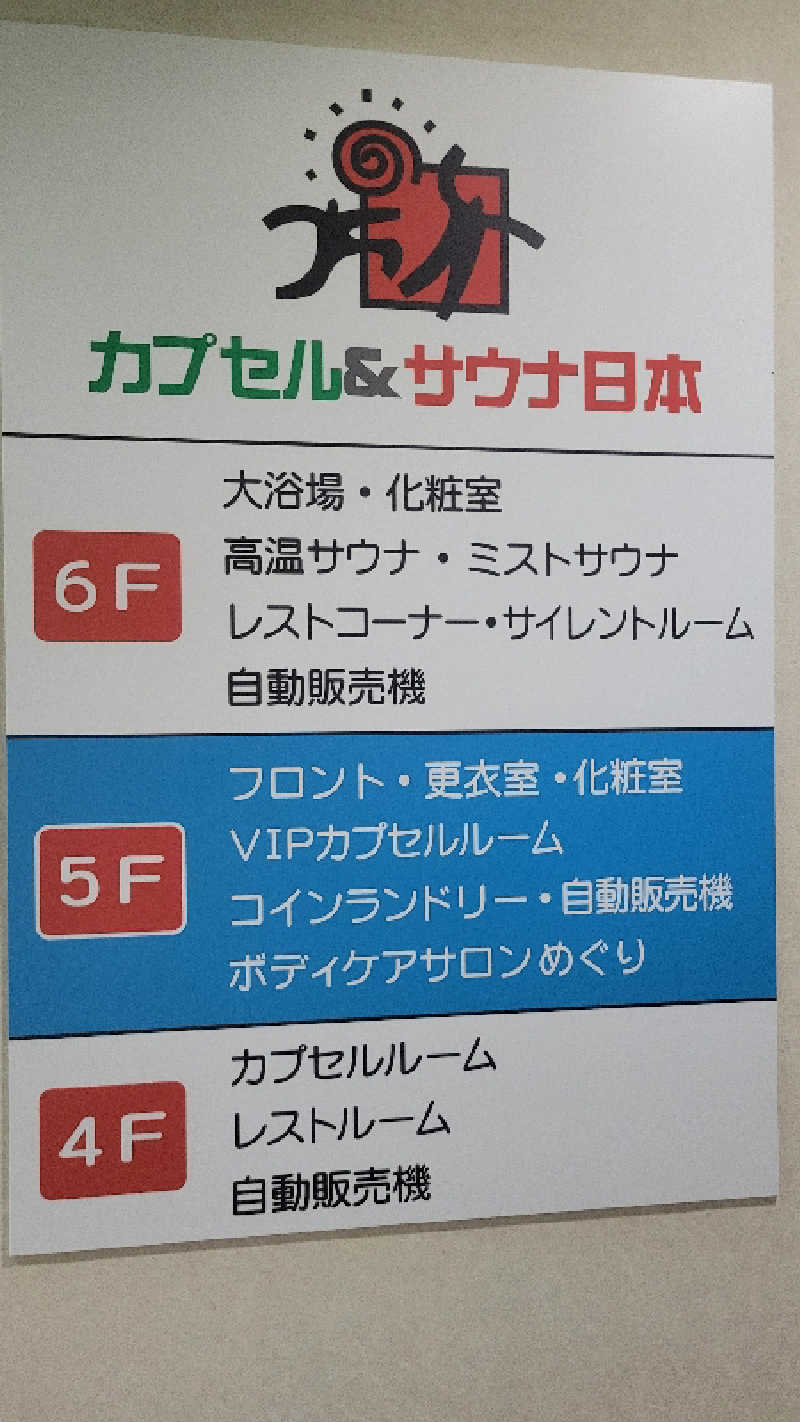 ブサメン虫男(むしお)さんのカプセル&サウナ日本のサ活写真