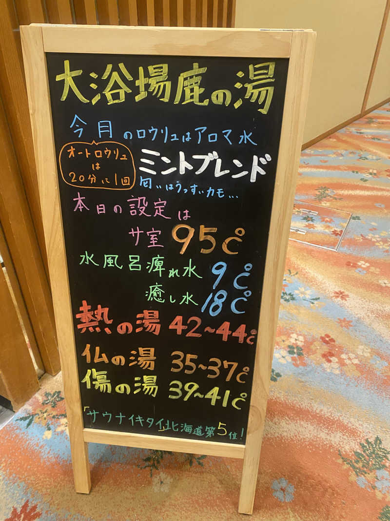 langley🐧さんの定山渓 鹿の湯のサ活写真