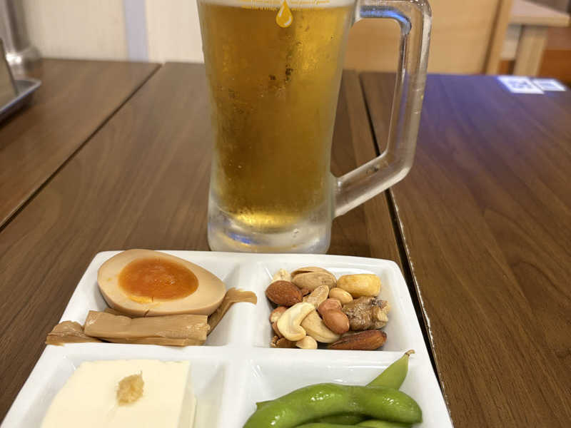 生ビール　湯上がりセット