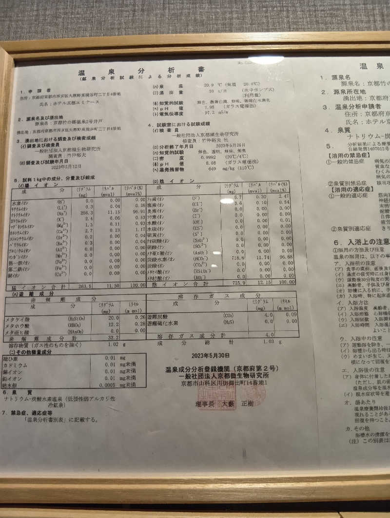 ごっさんさんの京都  竹の郷温泉  万葉の湯のサ活写真